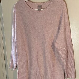 Chico's Soft Pink Crew Neck Sweater